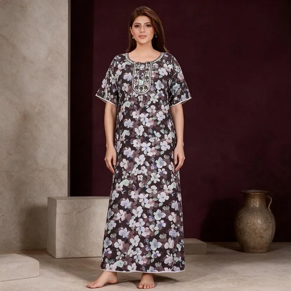 Grey_Polyester_Viscose_Relaxed_Fit_Night_Suit_For_Women