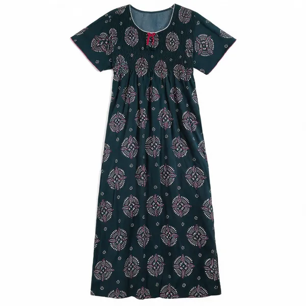 Black_Alpine_Relaxed_Fit_Nightdress_For_Women