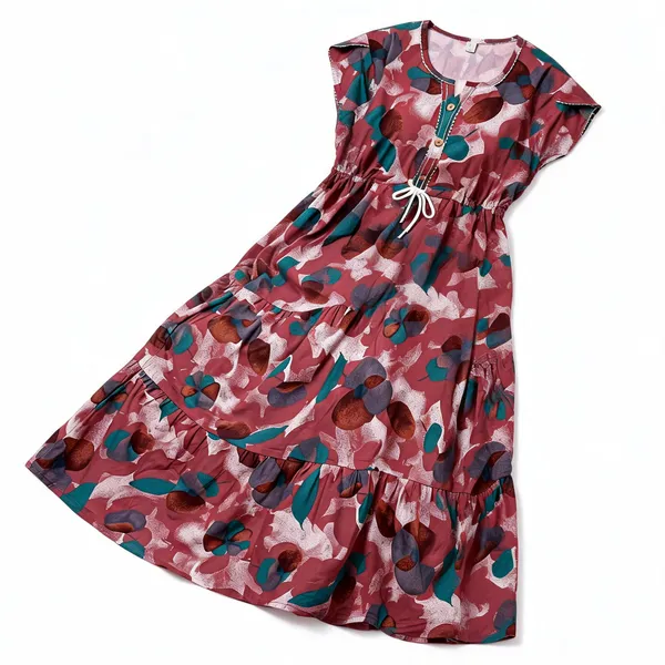 Maroon_Alpine_Fit_And_Flare_Dress_For_Women