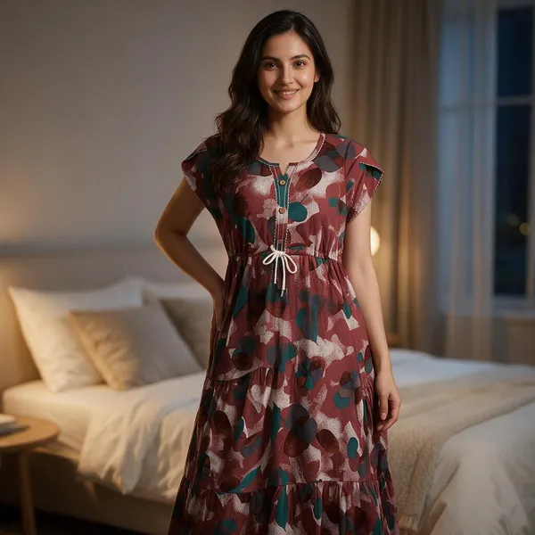 Maroon_Alpine_Fit_And_Flare_Dress_For_Women