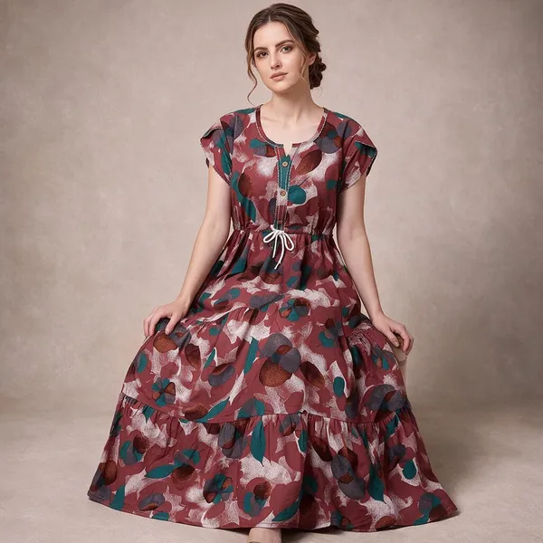 Maroon_Alpine_Fit_And_Flare_Dress_For_Women