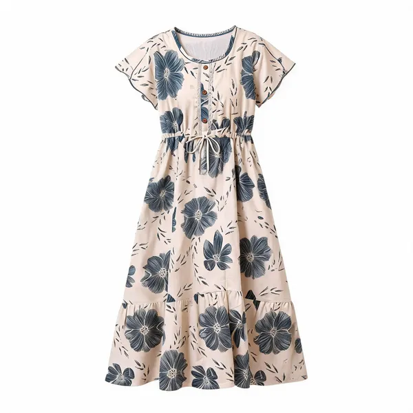 White_Alpine_Relaxed_Fit_Maxi_Lounge_Dress_For_Women