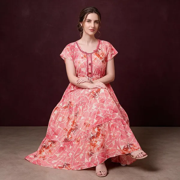 Coral_Pink_Alpine_Flared_Maxi_Dress_For_Women