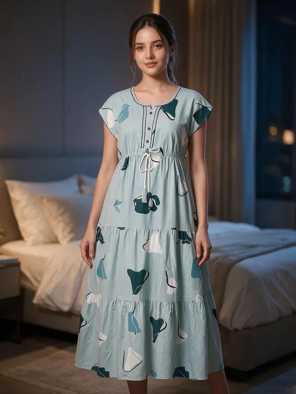 Light_Blue_Alpine_Relaxed_Maxi_Nightdress_For_Women