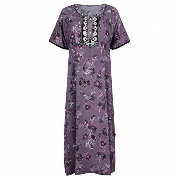 Purple_Polyester_Viscose_Relaxed_Nighty_For_Women