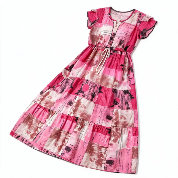 Pink_Alpine_Flared_Nightdress_For_Women