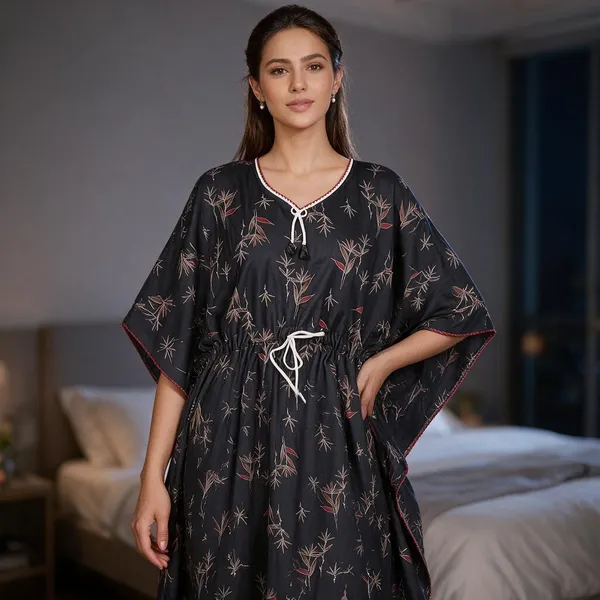 Grey_Alpine_Relaxed_Caftan_Nightwear_For_Women