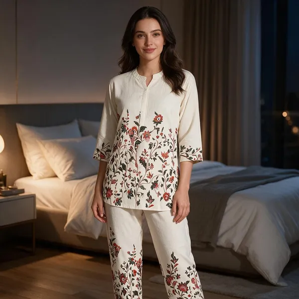 Cream_Khadi_Relaxed_Co-Ord_Lounge_Set_For_Women