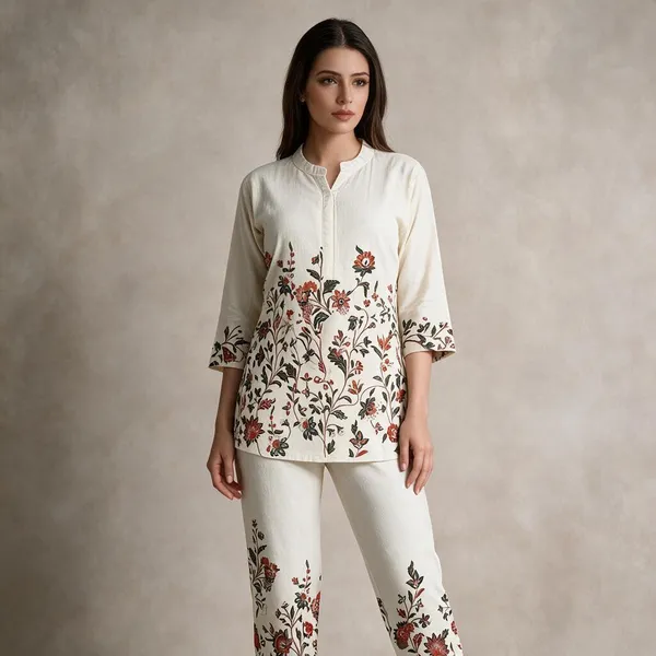 Cream_Khadi_Relaxed_Co-Ord_Lounge_Set_For_Women