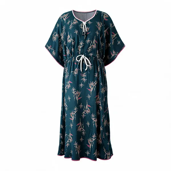 Teal_Alpine_Relaxed_Fit_Caftan_For_Women