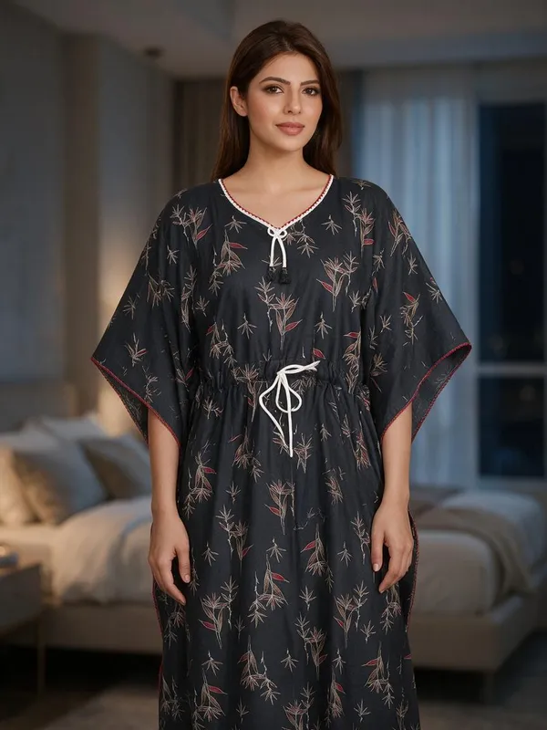 Dark_Grey_Alpine_Kaftan_Nightdress_For_Women