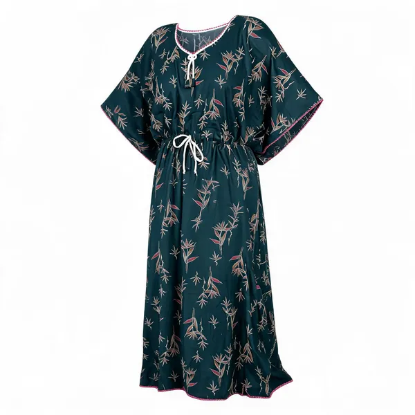 Teal_Alpine_Loose_Fit_Caftan_For_Women