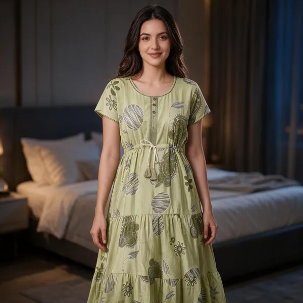 Green_Alpine_Tiered_Maxi_Dress_For_Women