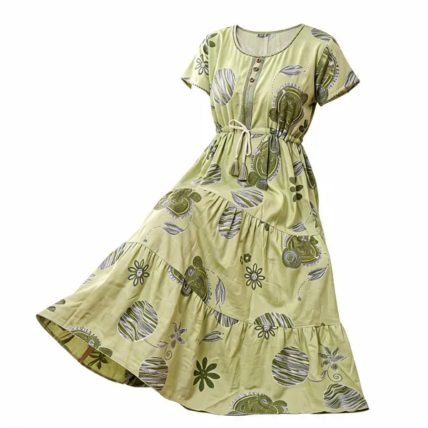 Green_Alpine_Tiered_Maxi_Dress_For_Women