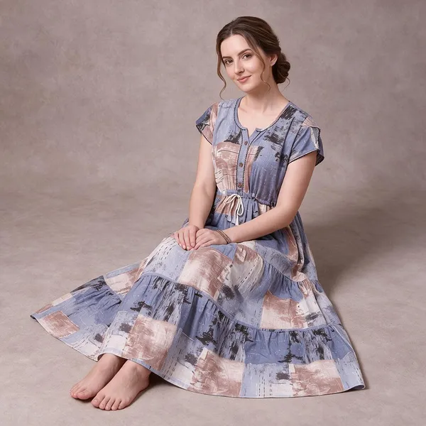 Blue_Alpine_Maxi_Nighty_For_Women