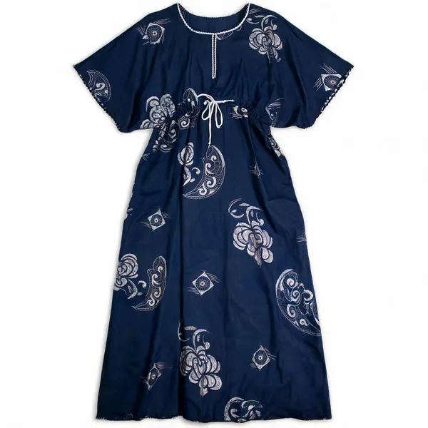 Navy_Blue_Alpine_Relaxed_Fit_Caftan_Nightwear_For_Women