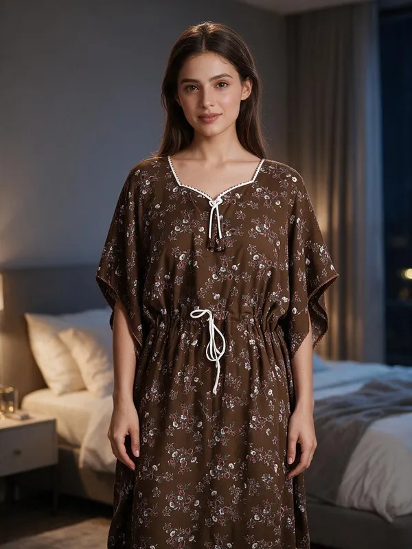 Brown_Alpine_Relaxed_Fit_Caftan_For_Women
