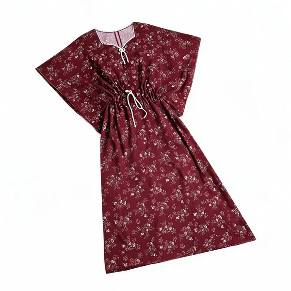 Maroon_Alpine_Caftan_Nightdress_For_Women