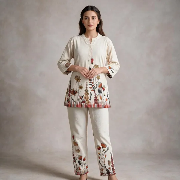 White_Khadi_Co-Ord_Set_For_Women