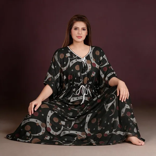 Dark_Green_Alpine_Loose_Fit_Kaftan_For_Women