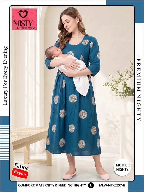 Blue_Rayon_Relaxed_Fit_Maternity_Feeding_Nighty_For_Women