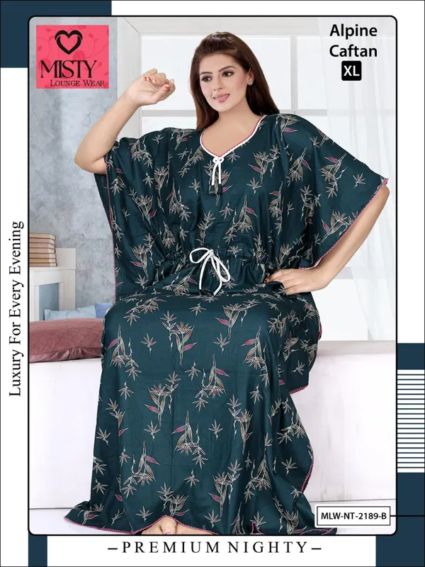 Teal_Alpine_Relaxed_Fit_Caftan_For_Women