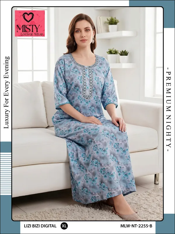 Blue_Alpine_Relaxed_Fit_Nightgown_For_Women