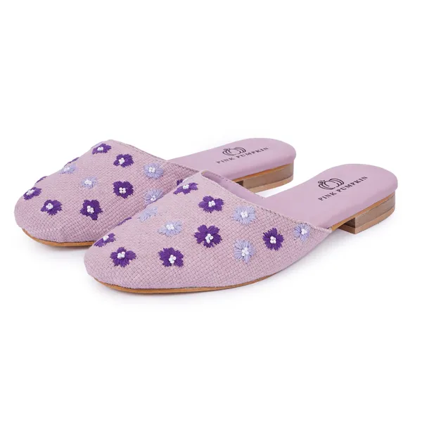 Lavender_Fabric_Floral_Embroidered_Slip-On_Mule_Flats_For_Women