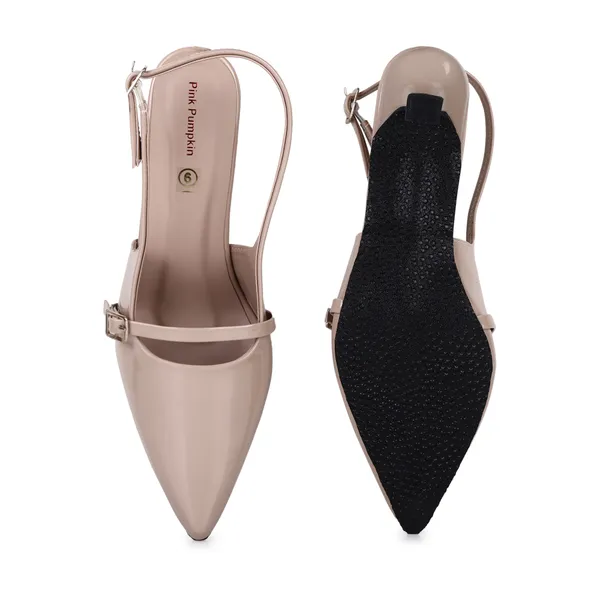 Beige_Pu_Pointed_Toe_Slingback_Pumps_For_Women