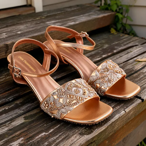Rose_Gold_Fabric_Floral_Embroidered_Flat_Sandals_For_Women