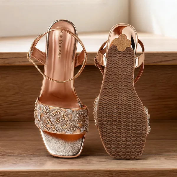 Rose_Gold_Fabric_Floral_Embroidered_Flat_Sandals_For_Women