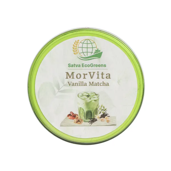 Satva_EcoGreens_MorVita_Vanilla_Matcha_Powder