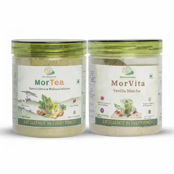 Satva_EcoGreens_MorTea_Herbal_Tea_And_MorVita_Vanilla_Matcha_Powder_Pack_Of_2