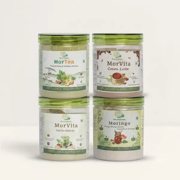Superfoods_MorTea_Herbal_Tea_,_Cocoa_Latte_Powder,_MorVita_Vanilla_Matcha_Powder_And_The_Hara_Aam_Panna_Drink_Mix_Powder_Pack_Of_4