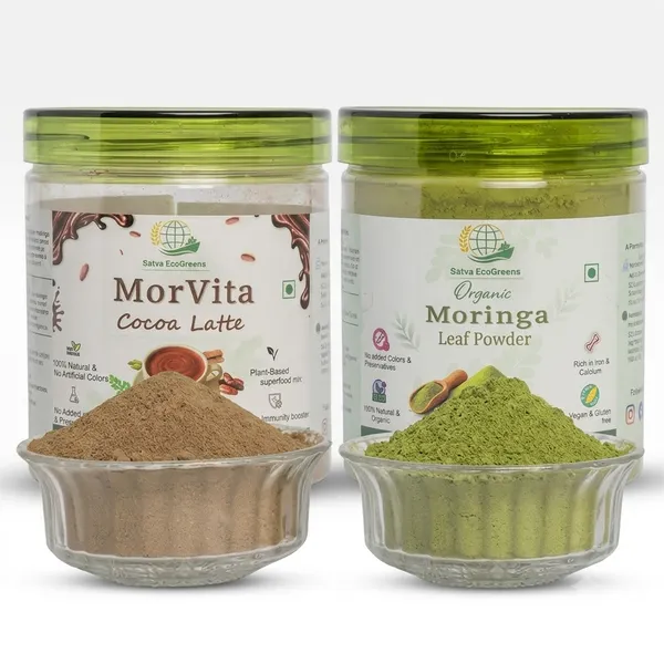 Organic_Morvita_Cocoa_Latte_Nutrition_Powder_And_Moringa_Leaf_Powder_Pack_Of_2