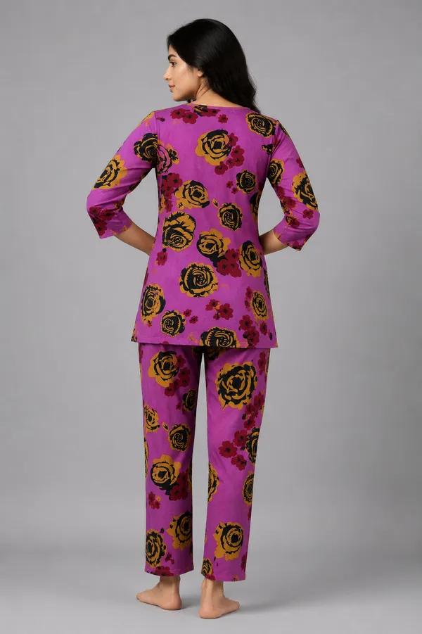 Ayush_Textiles_Women_Night_Suit_Set_Pink_Floral_Print
