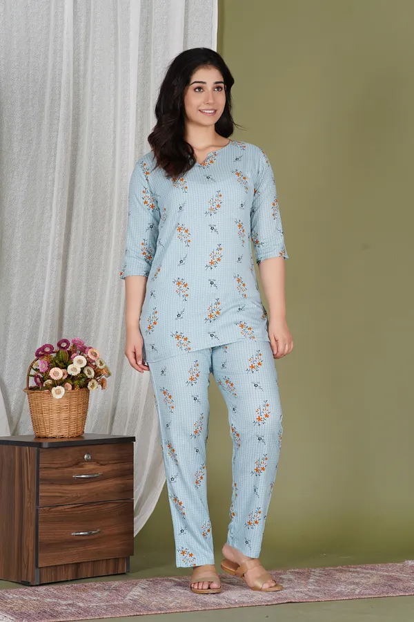 Ayush_Textiles_Women_Printed_Grey_Top_And_Pyjama_Set