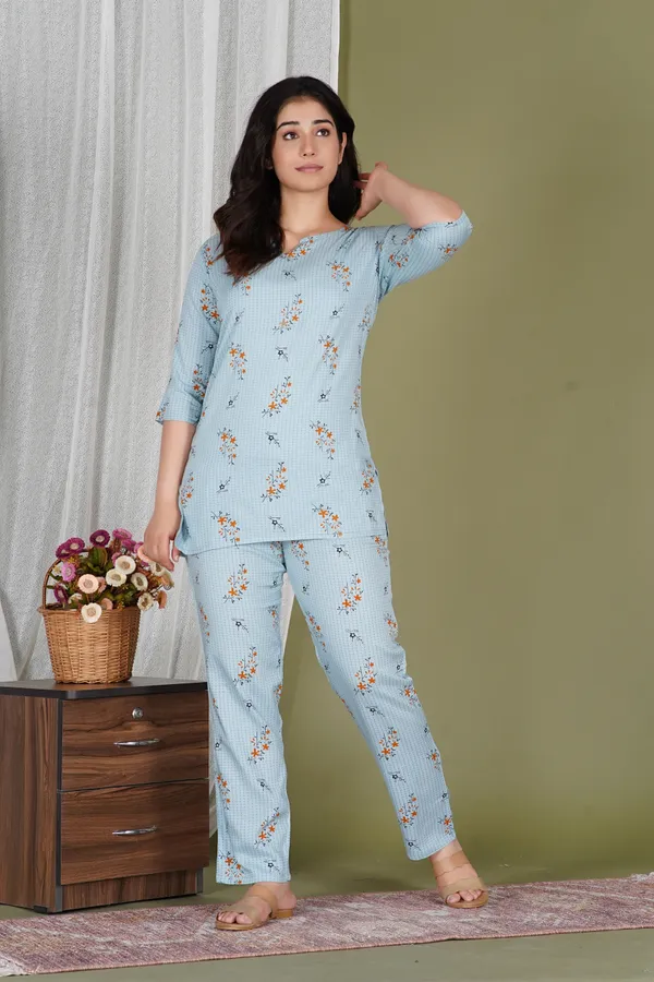 Ayush_Textiles_Women_Printed_Grey_Top_And_Pyjama_Set