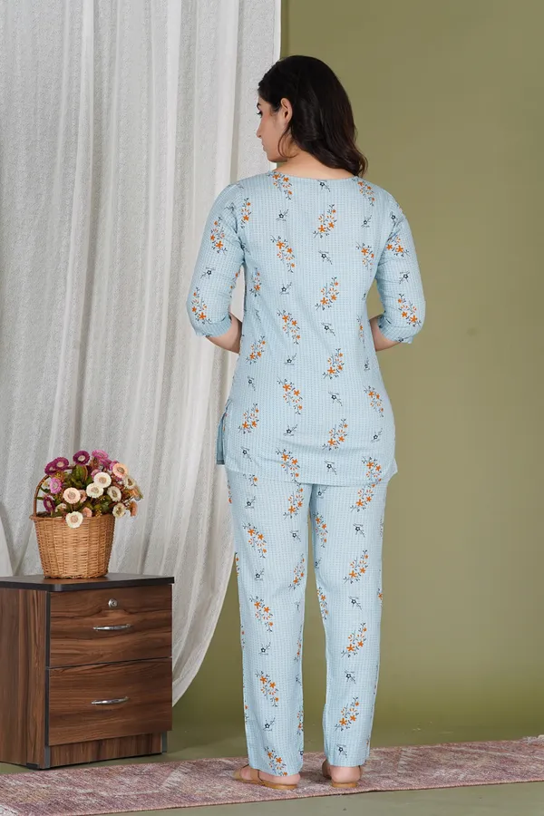 Ayush_Textiles_Women_Printed_Grey_Top_And_Pyjama_Set