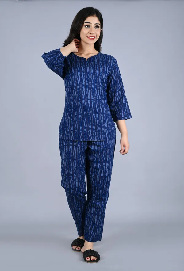 Ayush_Textiles_Women_Printed_Blue_Top_And_Pyjama_Set