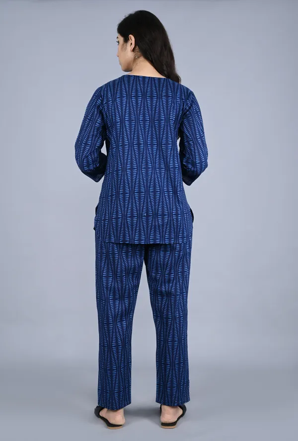 Ayush_Textiles_Women_Printed_Blue_Top_And_Pyjama_Set