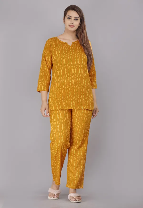 Ayush_Textiles_Women_Printed_Yellow_Top_And_Pyjama_Set
