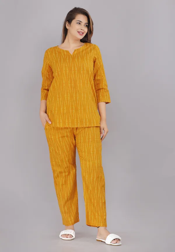Ayush_Textiles_Women_Printed_Yellow_Top_And_Pyjama_Set