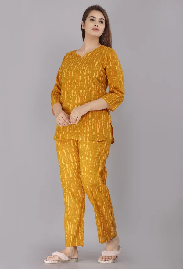 Ayush_Textiles_Women_Printed_Yellow_Top_And_Pyjama_Set