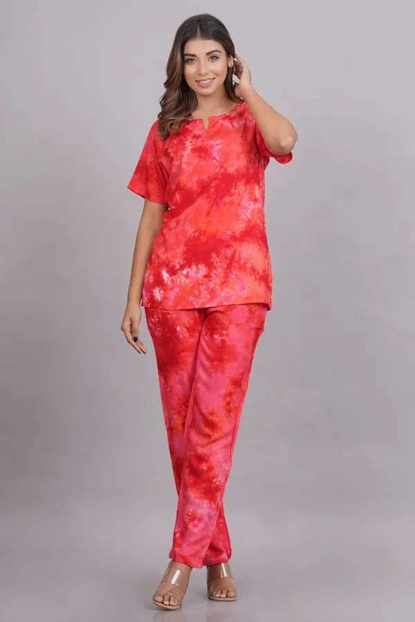 Ayush_Textiles_Women_Printed_Red_Night_Suit_Set