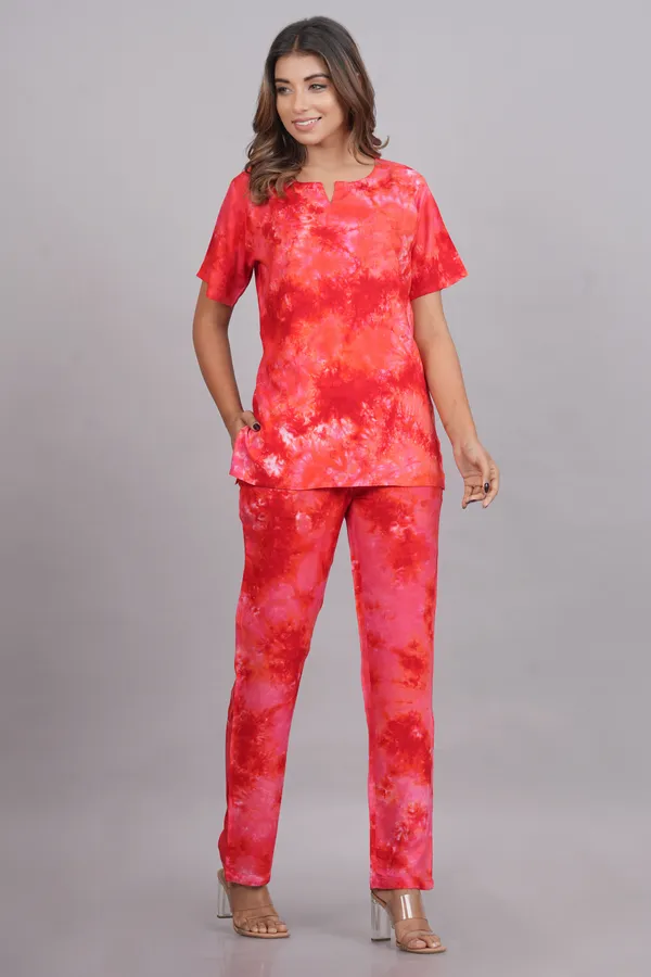 Ayush_Textiles_Women_Printed_Red_Night_Suit_Set