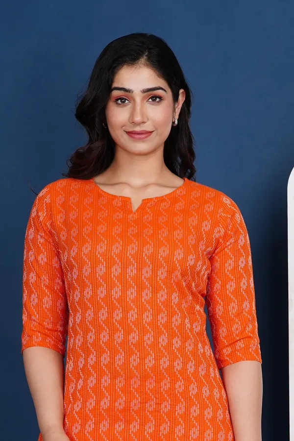 Ayush_Textiles_Women_Printed_Orange_Top_And_Pyjama_Set