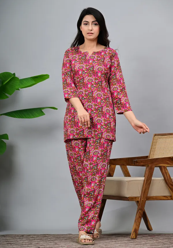 Ayush_Textiles_Women_Printed_Pink_Night_Suit_Set