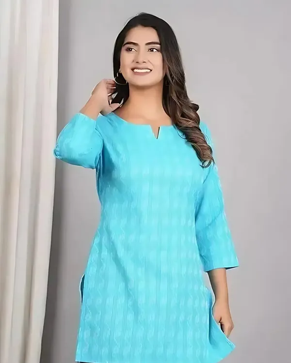 Breezy_Blue_Cotton_Kurti_For_Everyday_Elegance_Cotton_Kurti