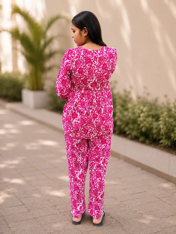 Bibhatsu_Women's_Pink_Paisley_Printed_Cotton_Co_Ord_Set_V_Neck_Regular_Fit_Casual_Office_Wear